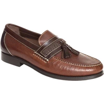 Neil M Fairbanks Walnut Leather Tassel Loafers, $224 | Shoebuy | Lookastic