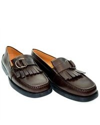 Tod's Pellame Leather Brown Loafers Sz 41 7pbw138