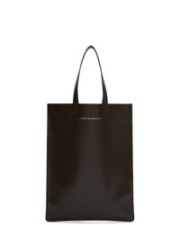 Comme des Garcons Wallets Brown Leather Classic Tote