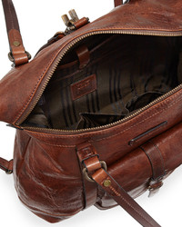 Frye Josie Leather Backpack Tote Bag Dark Brown