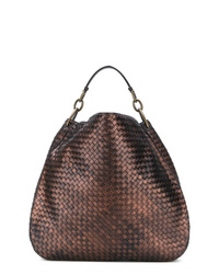 Bottega Veneta Metallic Finish Shoulder Bag