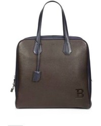 Bally Pilot Two Tone Leather Tote
