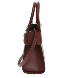 Givenchy Small Horizon Calfskin Leather Tote Red