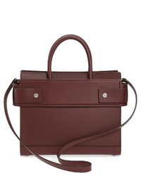 Givenchy Small Horizon Calfskin Leather Tote Red