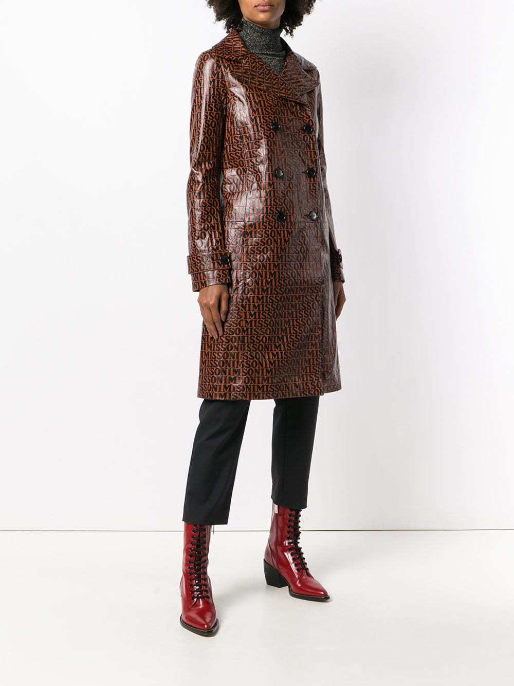 Missoni Leather Trench Coat, $2,709 | farfetch.com | Lookastic