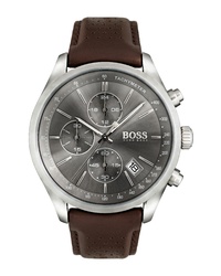 Hugo Boss Grand Prix Chronograph Leather Watch