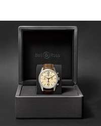 Bell & Ross Br 126 Automatic Chronograph 41mm Steel And Leather Watch