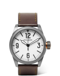 Filson Field Stainless Steel And Leather Watch