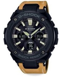 G-Shock G Steel Leather Watch