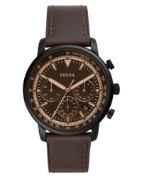 Fossil Goodwin Chronometer Leather Watch