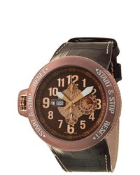 Hamilton Khaki Field Rose Gold Titanium Bezel Chronograph Watch