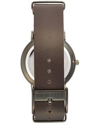 Ted Baker London Leather Strap Watch 40mm