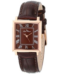 Lucien Piccard Lp 10502 Rg 04 Bianco Brown Dial Brown Leather Watch