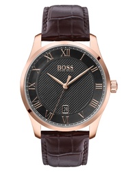 BOSS Master Classic Leather Watch