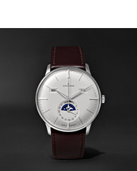 Junghans Meister Kalender 40mm Stainless Steel And Leather Watch Ref No 027420001