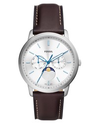 Fossil Neutra Moonphase Leather Watch