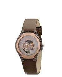 Skagen Brown Leather Strap Watch