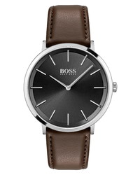 BOSS Skyliner Leather Watch