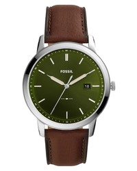 Fossil Solar Leather Watch