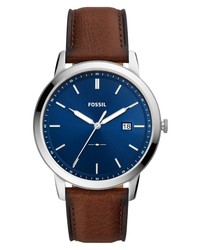 Fossil Solar Leather Watch