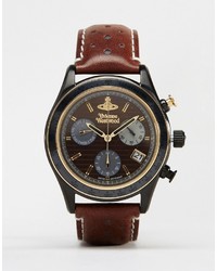 Vivienne Westwood Sotherby Leather Watch Vv142brbr