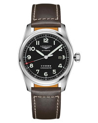 Longines Spirit Automatic Leather Watch