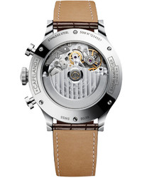 Baume & Mercier Swiss Automatic Chronograph Capeland Dark Brown Alligator Leather Strap Watch 44mm M0a10083
