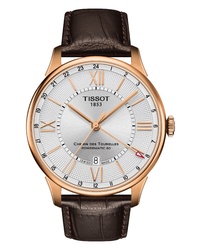 Tissot T Classic Chemin Des Tourelles Powermatic 80 Automatic Leather Watch