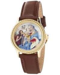 Mother of Pearl The Ps Collection By Arjang And Co Hy 1022g Db Holiday Stamp Madonna And Child Watch