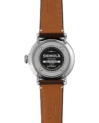 Shinola The Runwell Dark Brown Leather Strap Watch 36mm