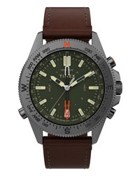 Timex Tide Temp Compass Leather Watch