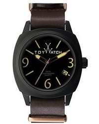 Toy Watch Toywatch Icon Leather Strap Watch 43mm