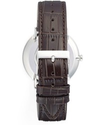 BOSS Ultra Slim Leather Strap Watch 40mm