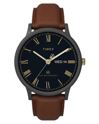 Timex Waterbury Classic Leather Watch