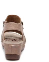 Farrell Wedge Sandal  Taupe
