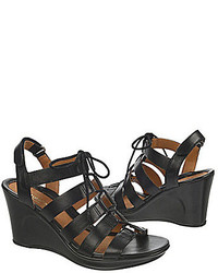 Naturalizer Onward Lace Up Ghillie Wedge Sandals