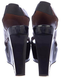 Marni Patent Wedge Sandals