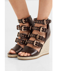 Laurence Dacade Rosario D Leather Espadrille Wedge Sandals