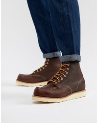 Red Wing 6 Inch Classic Moc Toe Boots In Briar Oil Slick Leather