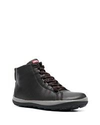 Camper Lace Up Leather Ankle Boots