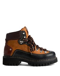 DSQUARED2 Panelled Leather Hiking Boots