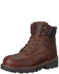 Dark Brown Leather Work Boots