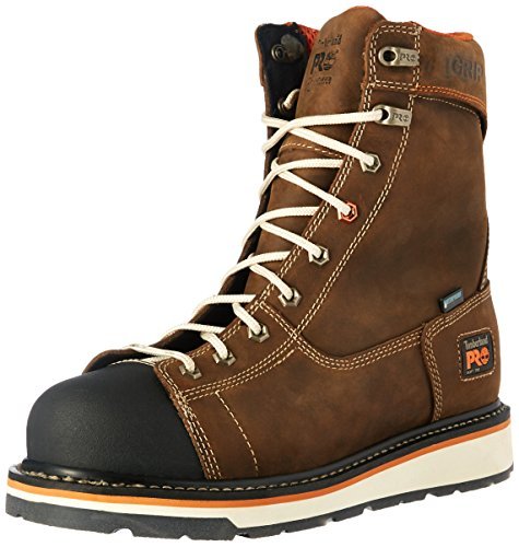 Dark Brown Leather Work Boots, $169 | Amazon.com | Lookastic