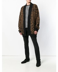 Laneus Leopard Knit Cardigan