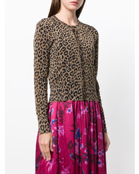 Balenciaga Leopard Print Cardigan