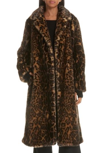 faux fur leopard