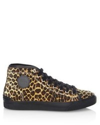 Stella McCartney Leopard Print High Top Sneakers