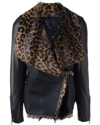 Dark Brown Leopard Jacket