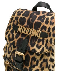Moschino Leopard Print Backpack