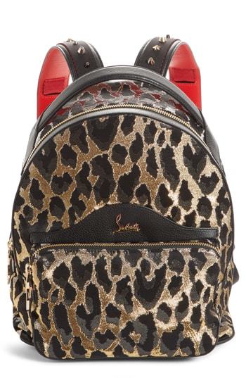 Christian Louboutin Small Backloubi Metallic Print Backpack